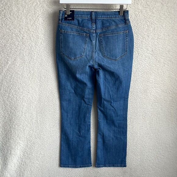J Crew‎ Midrise Flare Crop Jeans Womens Size 25 - Picture 4 of 9
